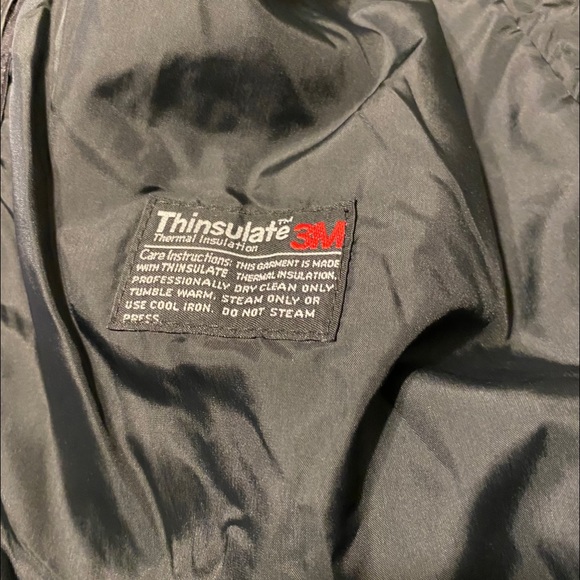 London Fog Removable Lining Black Trench Coat 44 R - Picture 7 of 8